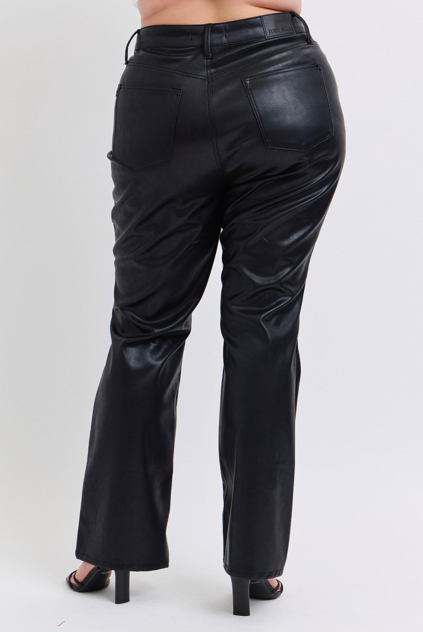 Judy Blue HW Tummy Control Leather Bootcut