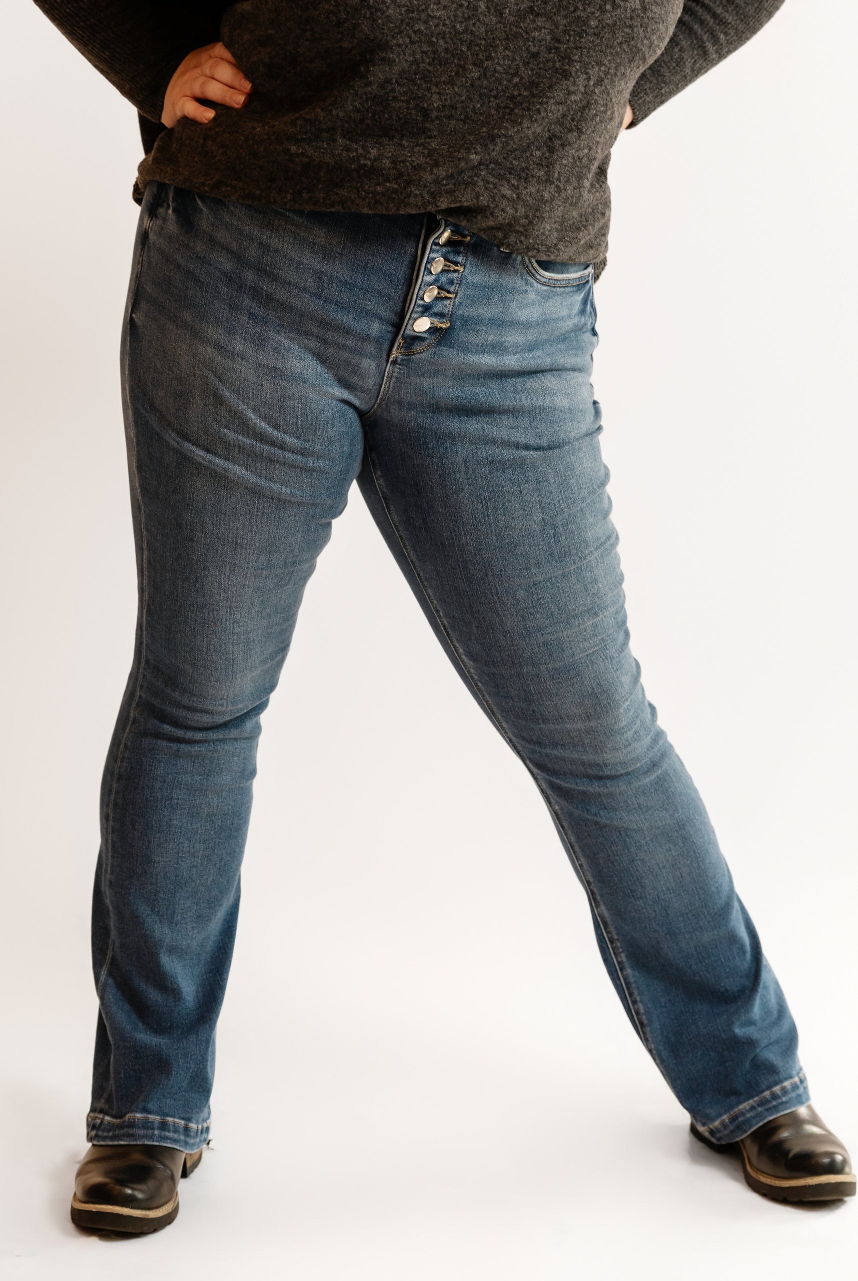 32" RFM High Rise Button Fly Bootcut