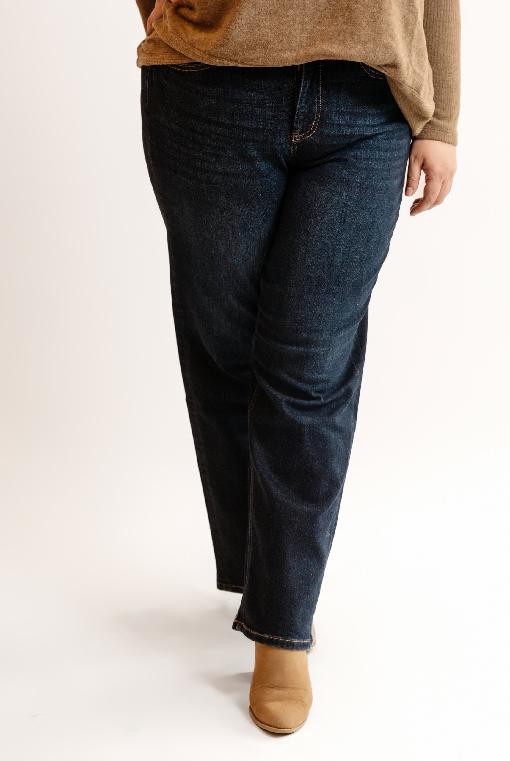 32" RFM High Rise Slim Wide Leg