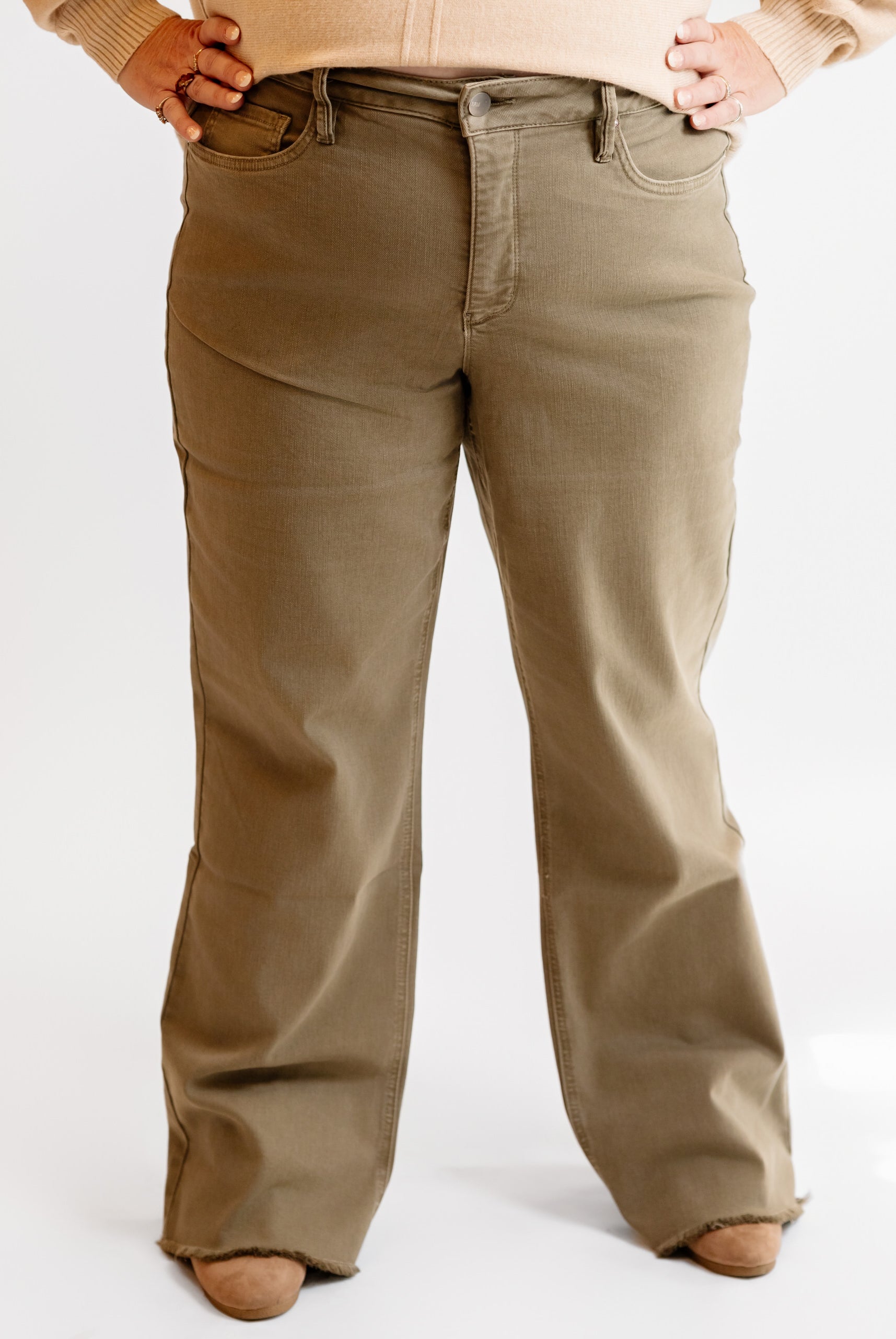 32" RFM HR Dyed Frayed Wide Leg