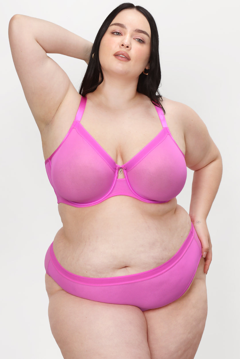 Dolly Unlined Mesh Full Coverage Underwire Bra