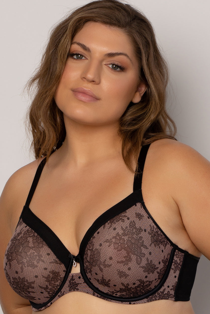 Bette Unlined Mesh Full Coverage Underwire Bra
