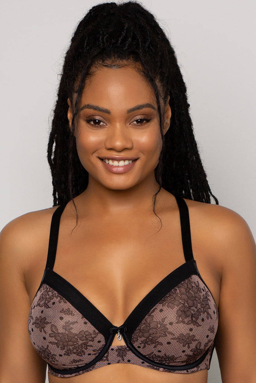 Bette Unlined Mesh Full Coverage Underwire Bra