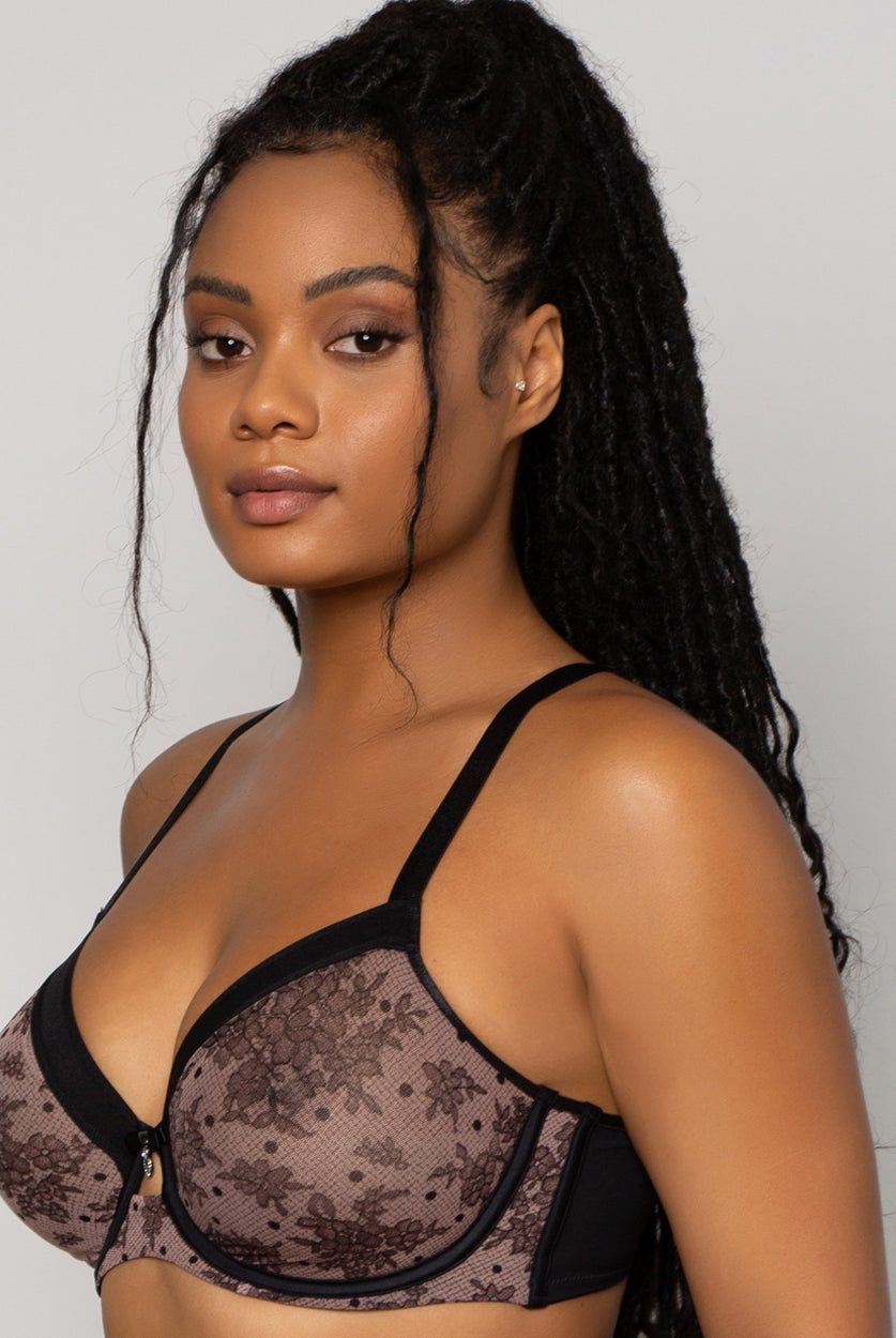 Bette Unlined Mesh Full Coverage Underwire Bra