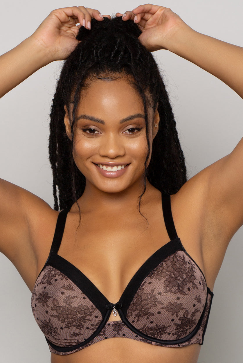 Bette Unlined Mesh Full Coverage Underwire Bra