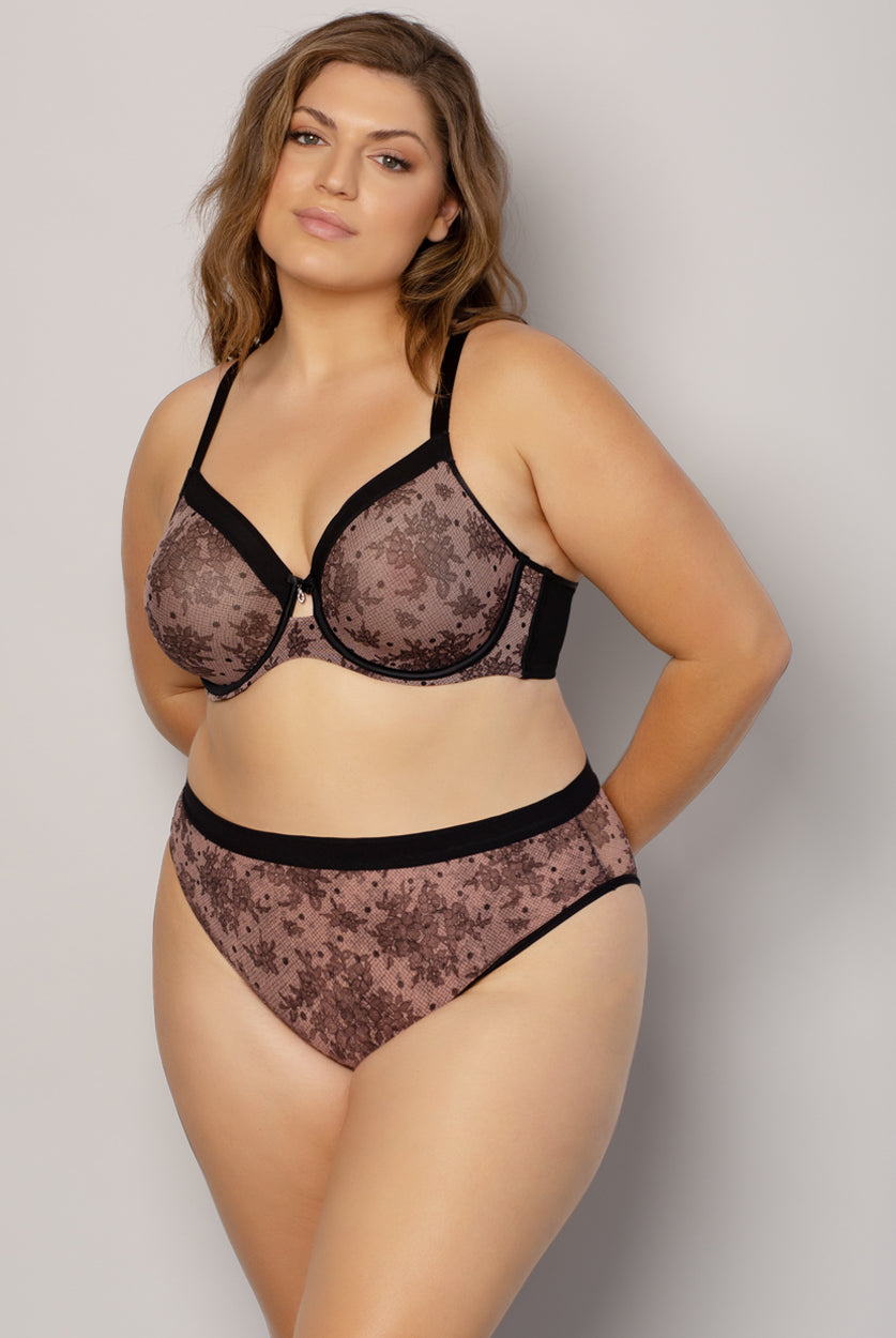 Bette Unlined Mesh Full Coverage Underwire Bra