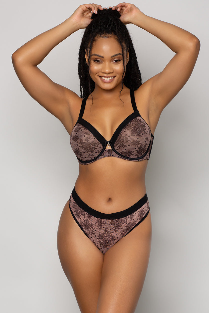 Bette Unlined Mesh Full Coverage Underwire Bra