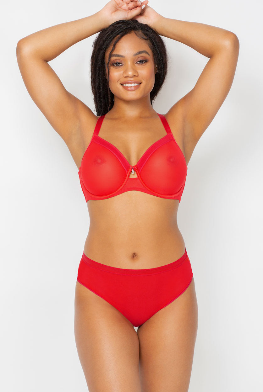 Dorothy Unlined Mesh Full Coverage Underwire Bra
