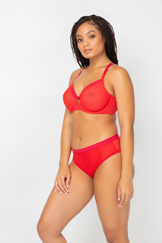 Dorothy Unlined Mesh Full Coverage Underwire Bra