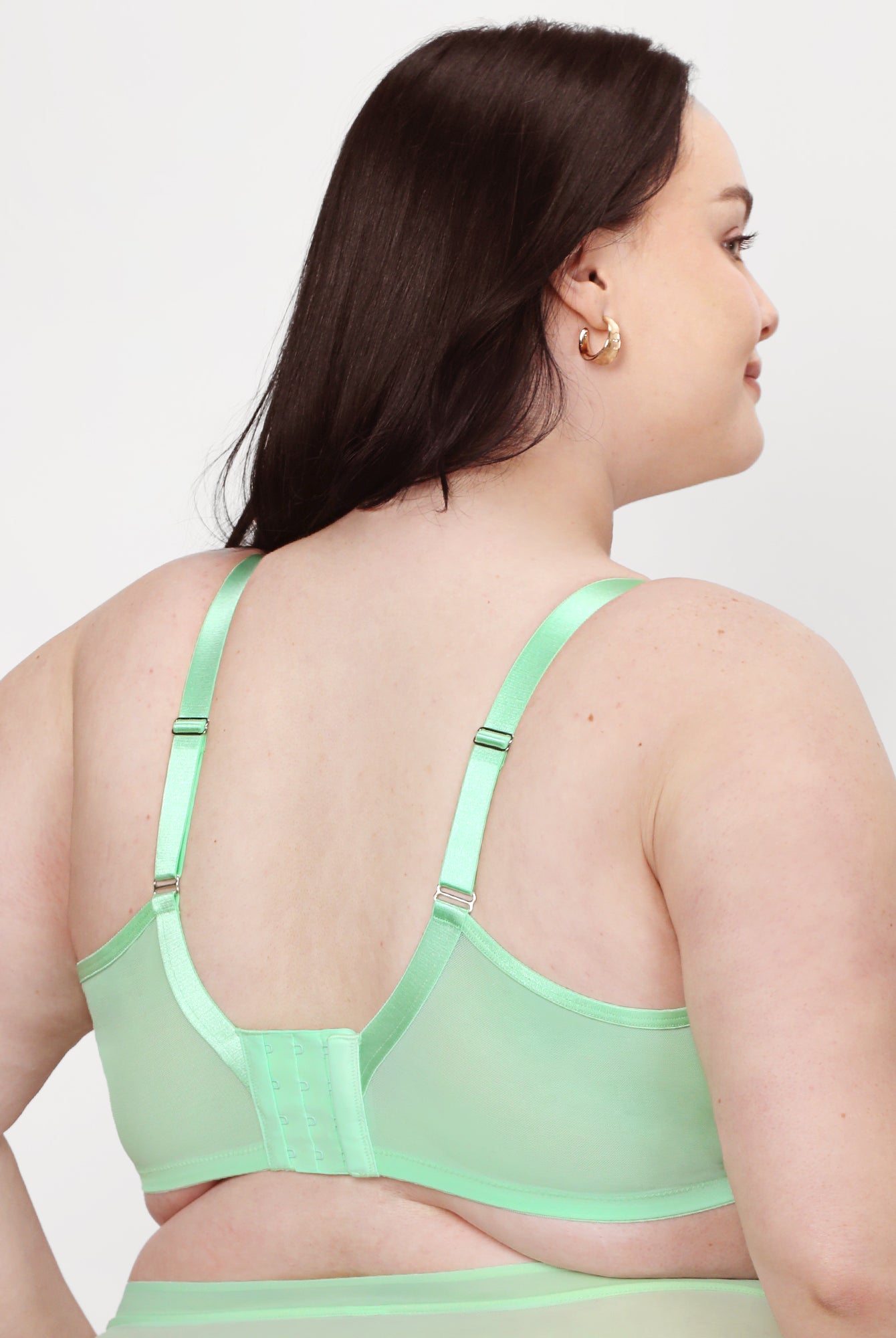 Grace Unlined Mesh Full Coverage Underwire Bra