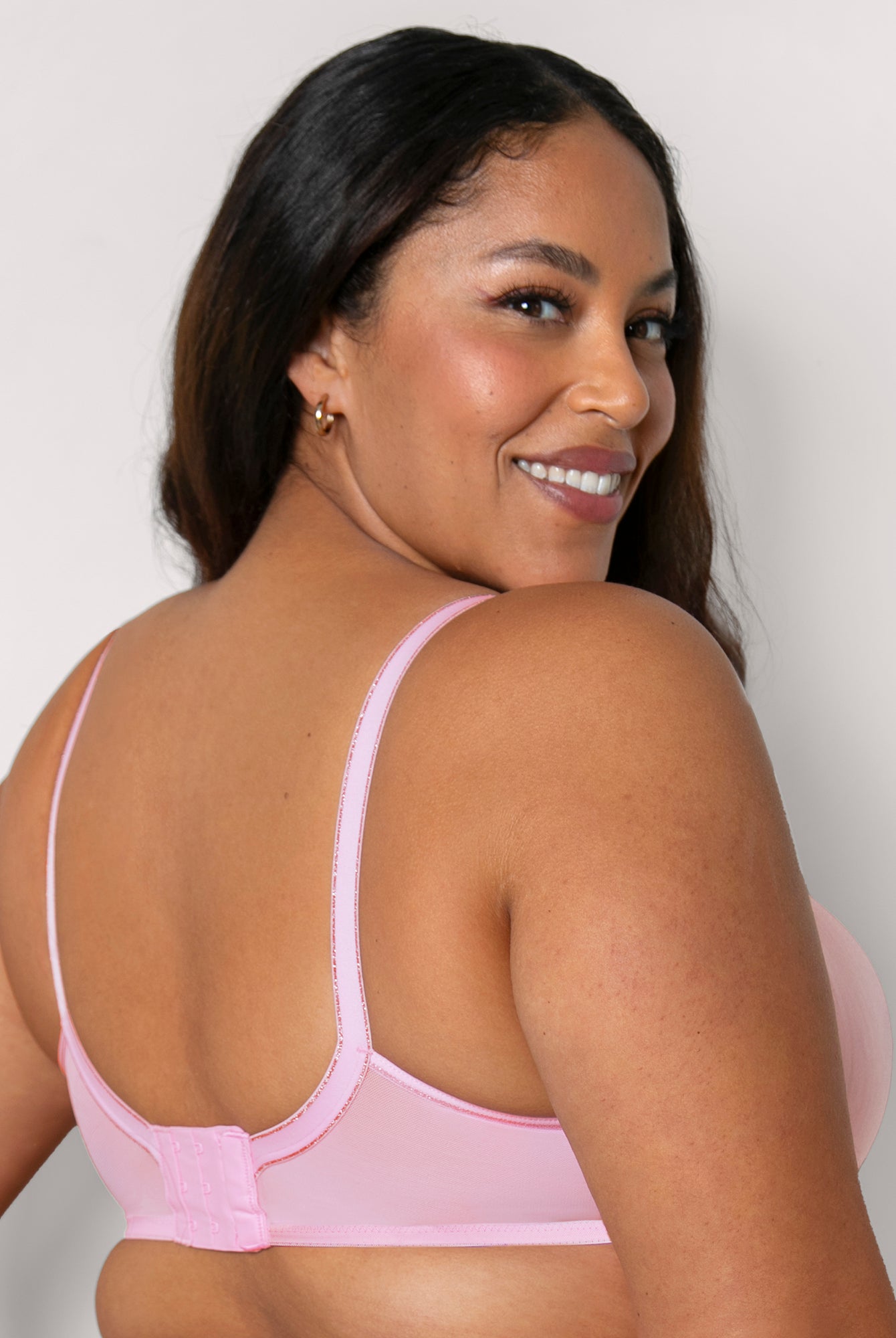 Liza Shimmer Unlined Mesh Full Coverage Underwire Bra