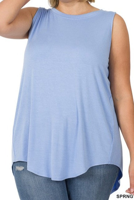LUXE Round Neck sleeveless top