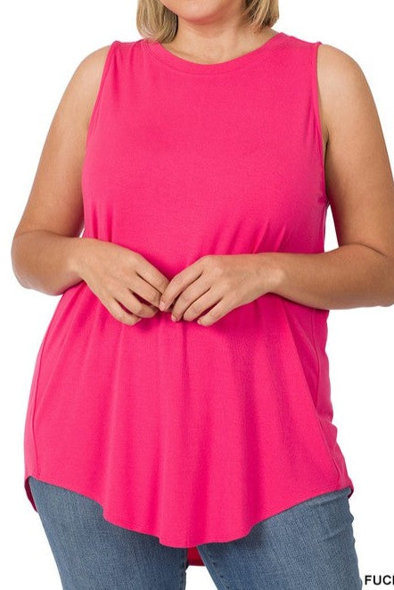 LUXE Round Neck sleeveless top