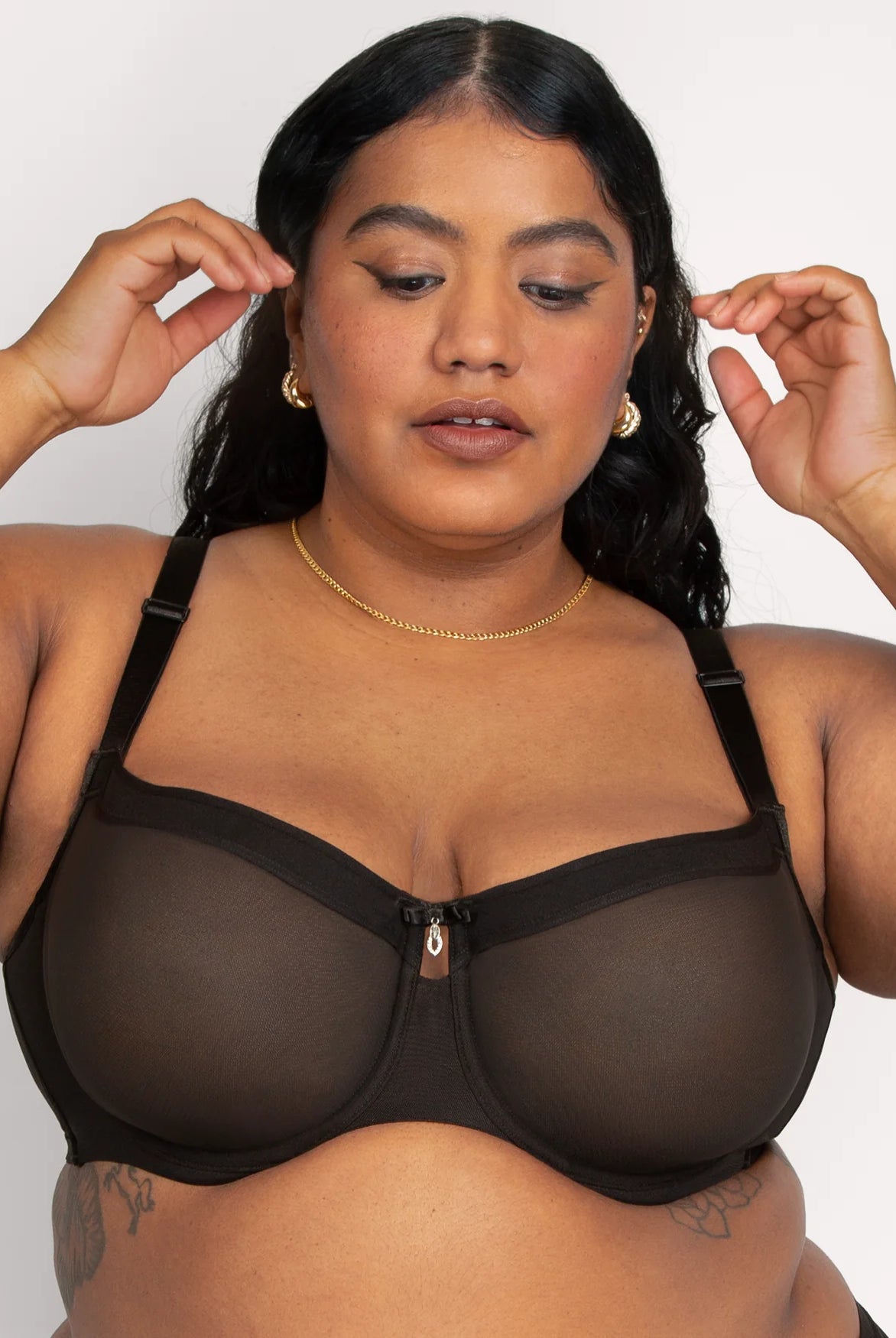 Tina Mesh Unlined Balconette Bra