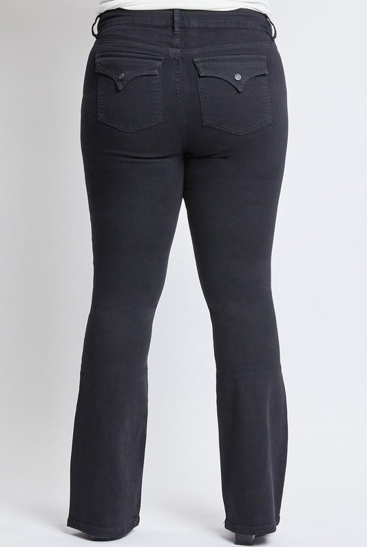 33" Mid-Rise Contour Black Bootcut by Royalty