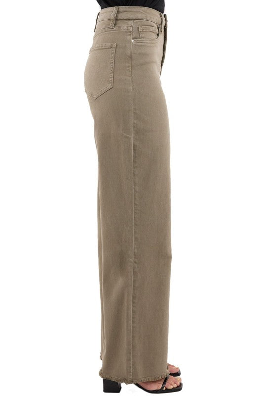 32" RFM HR Dyed Frayed Wide Leg