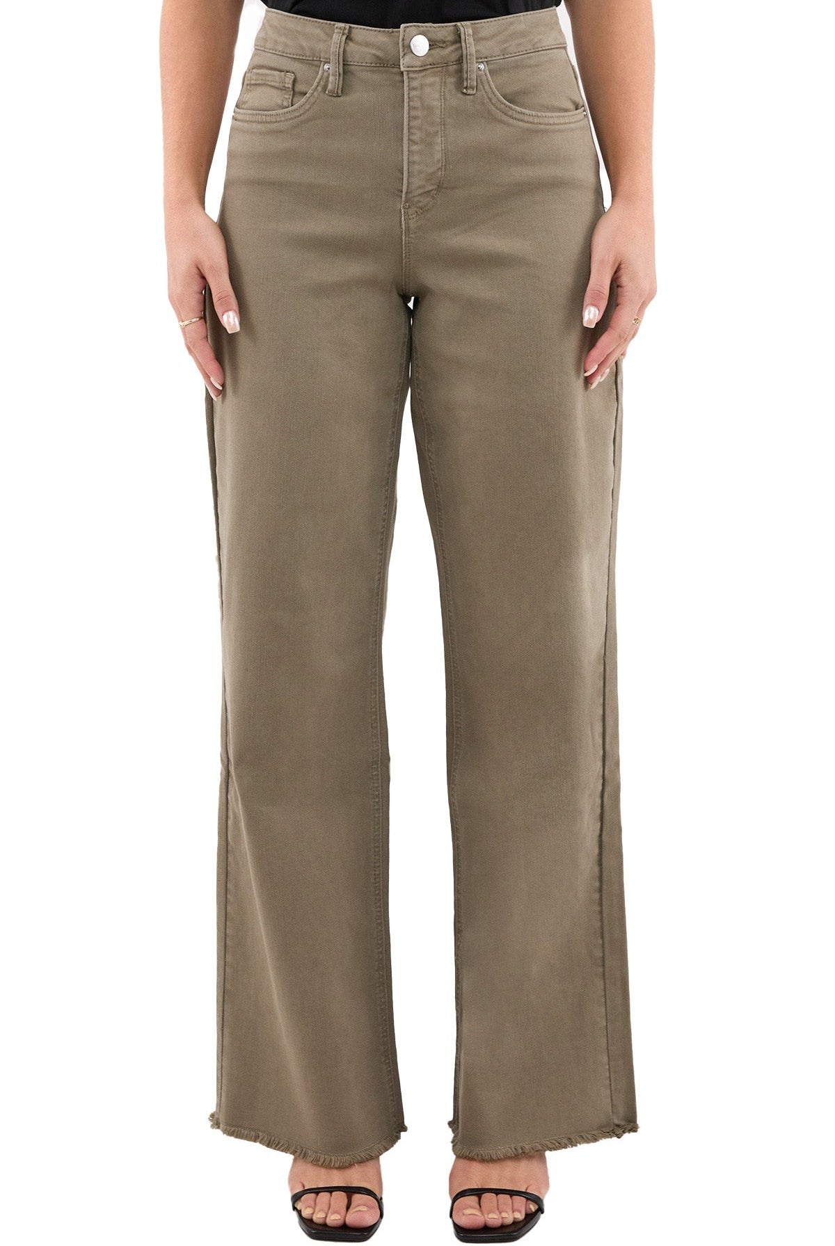 32" RFM HR Dyed Frayed Wide Leg