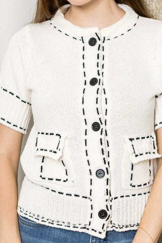 Sally Stitched Top