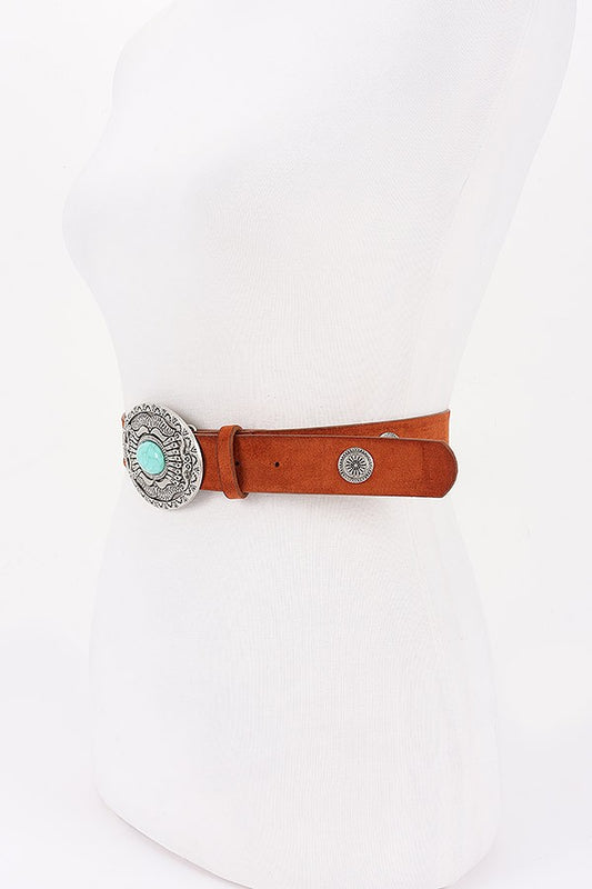 Suede Concho Belt