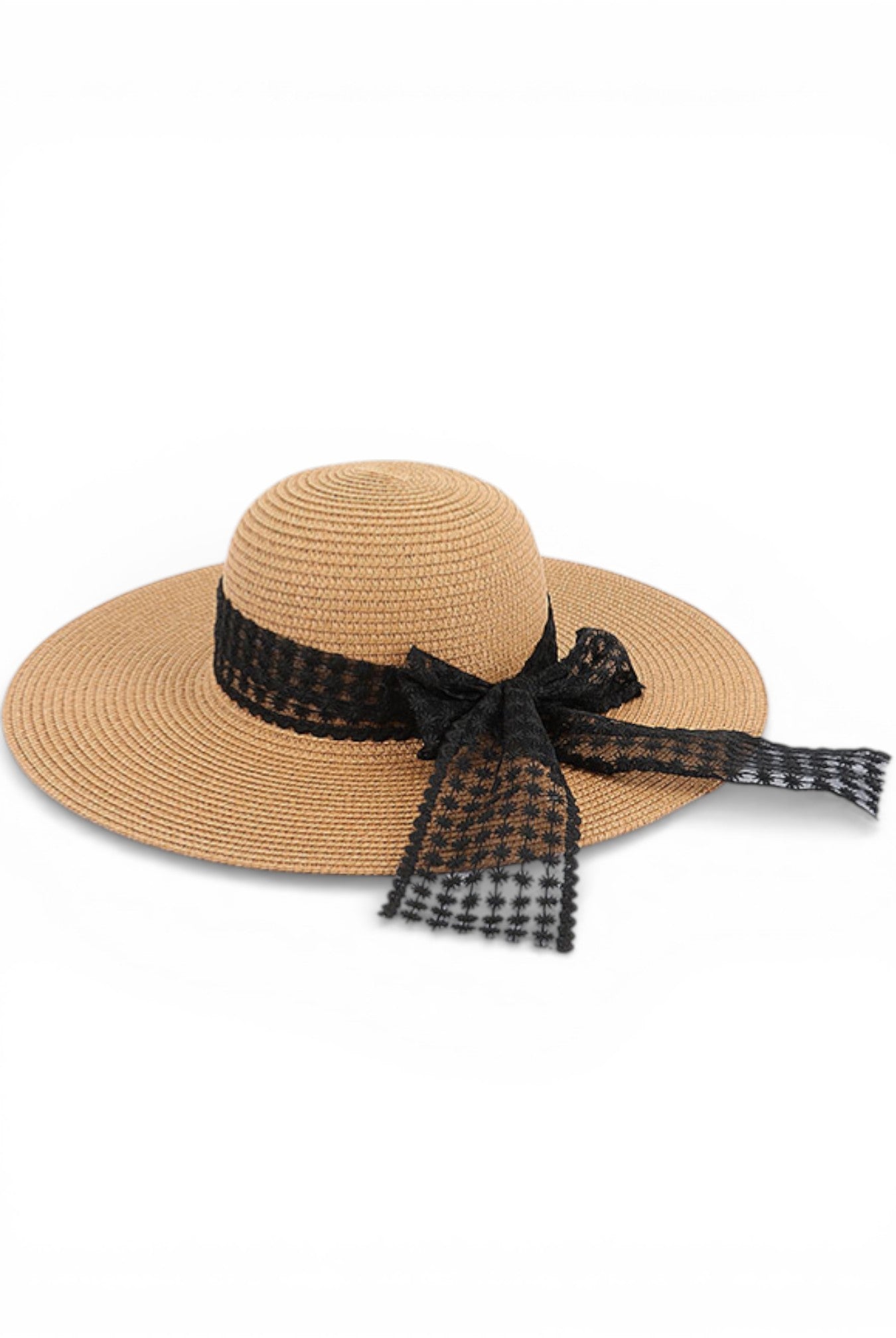 Lace Bow Beach Hat