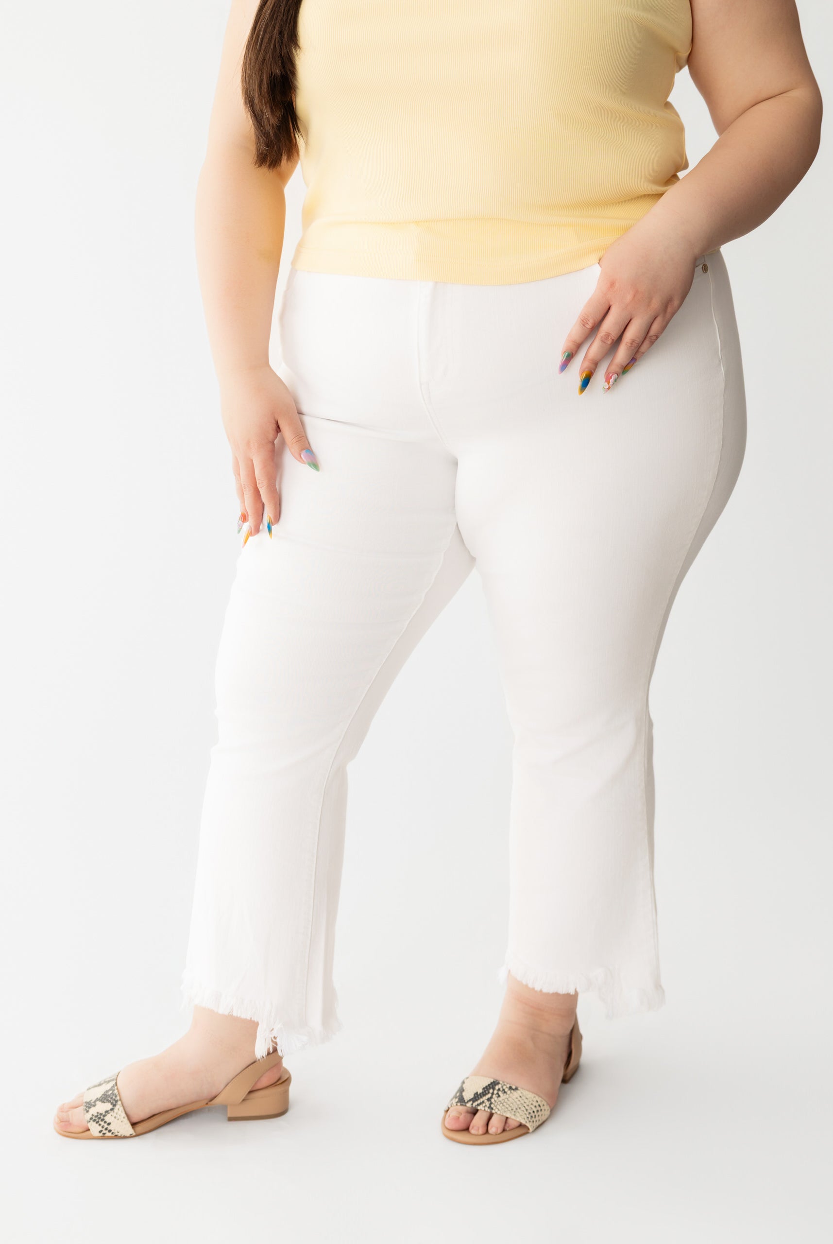 27" HW Luxe Demi Boot Sharkbite Hem by 1822