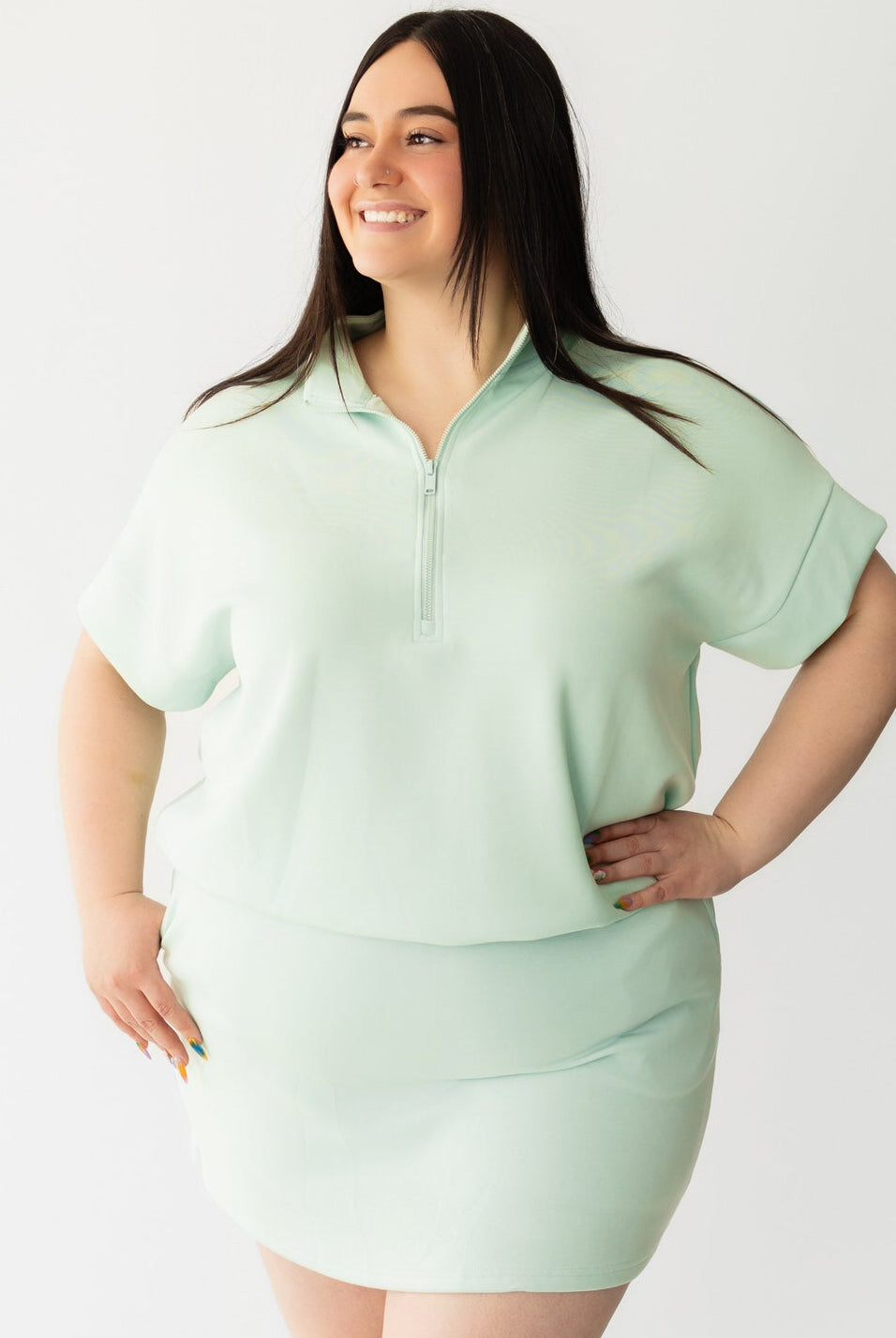 Modal Quarter Zip Top