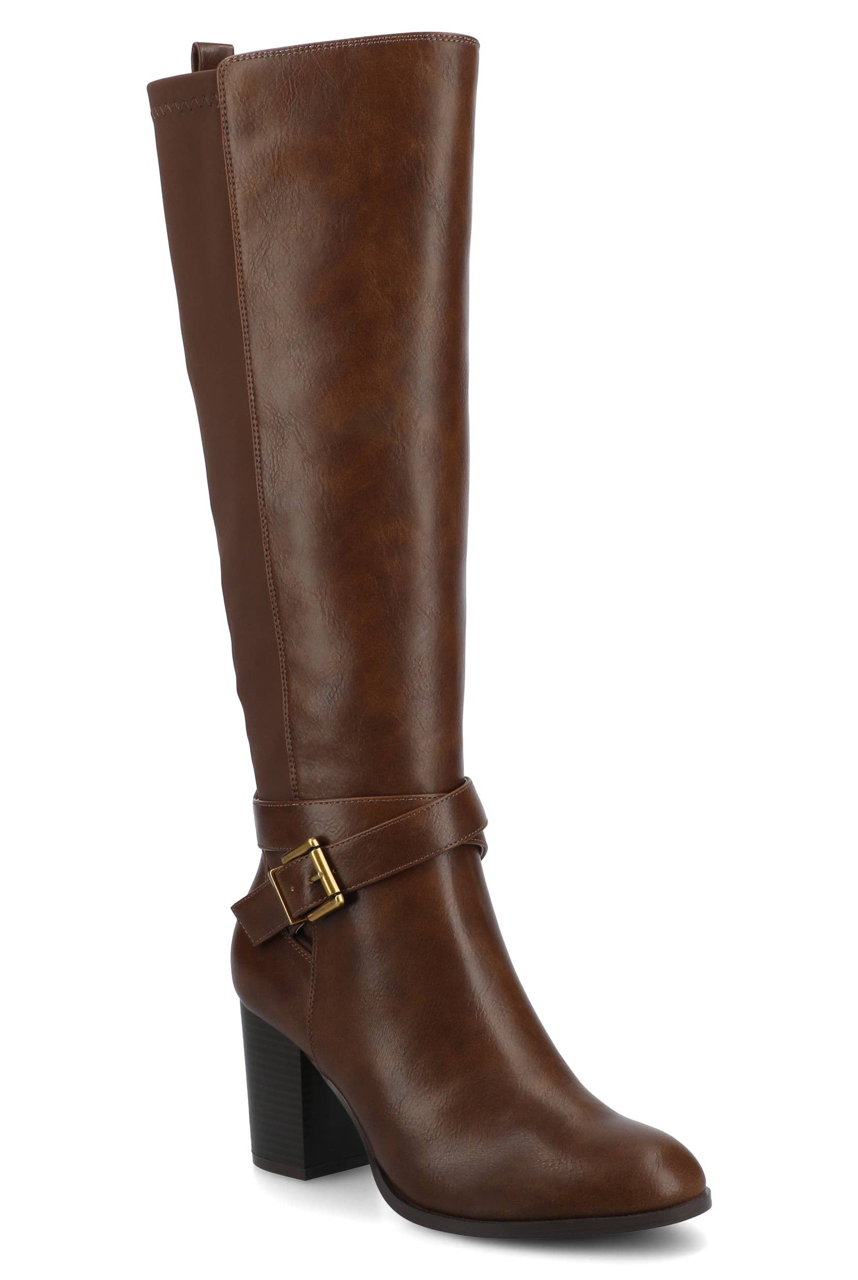 Journee Womens Avalonn Knee High Extra Wide-Calf Dress Boots