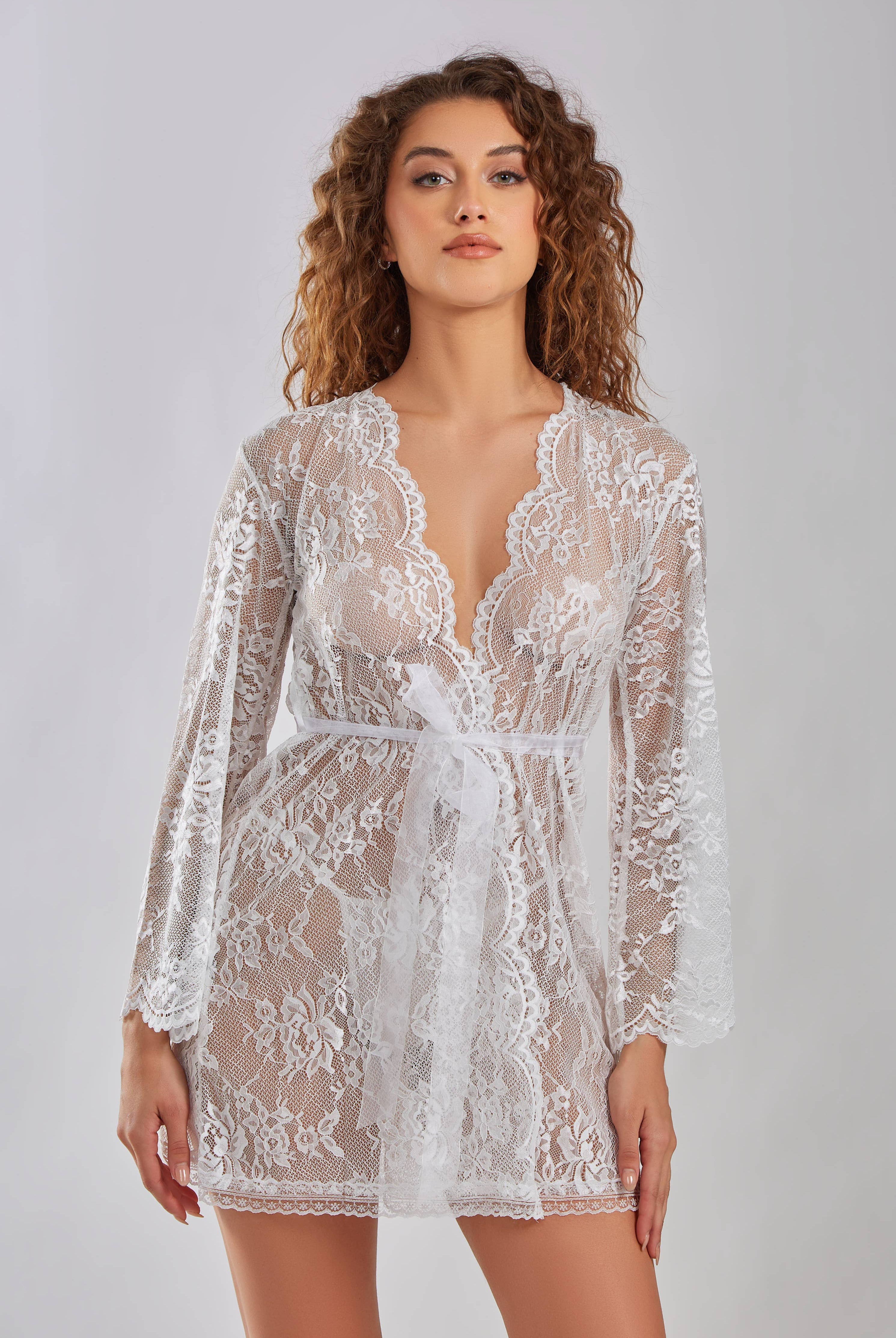 Willow Soft Lace Floral Robe