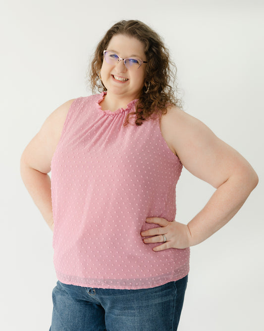 Quincy Ruffle Neck Top