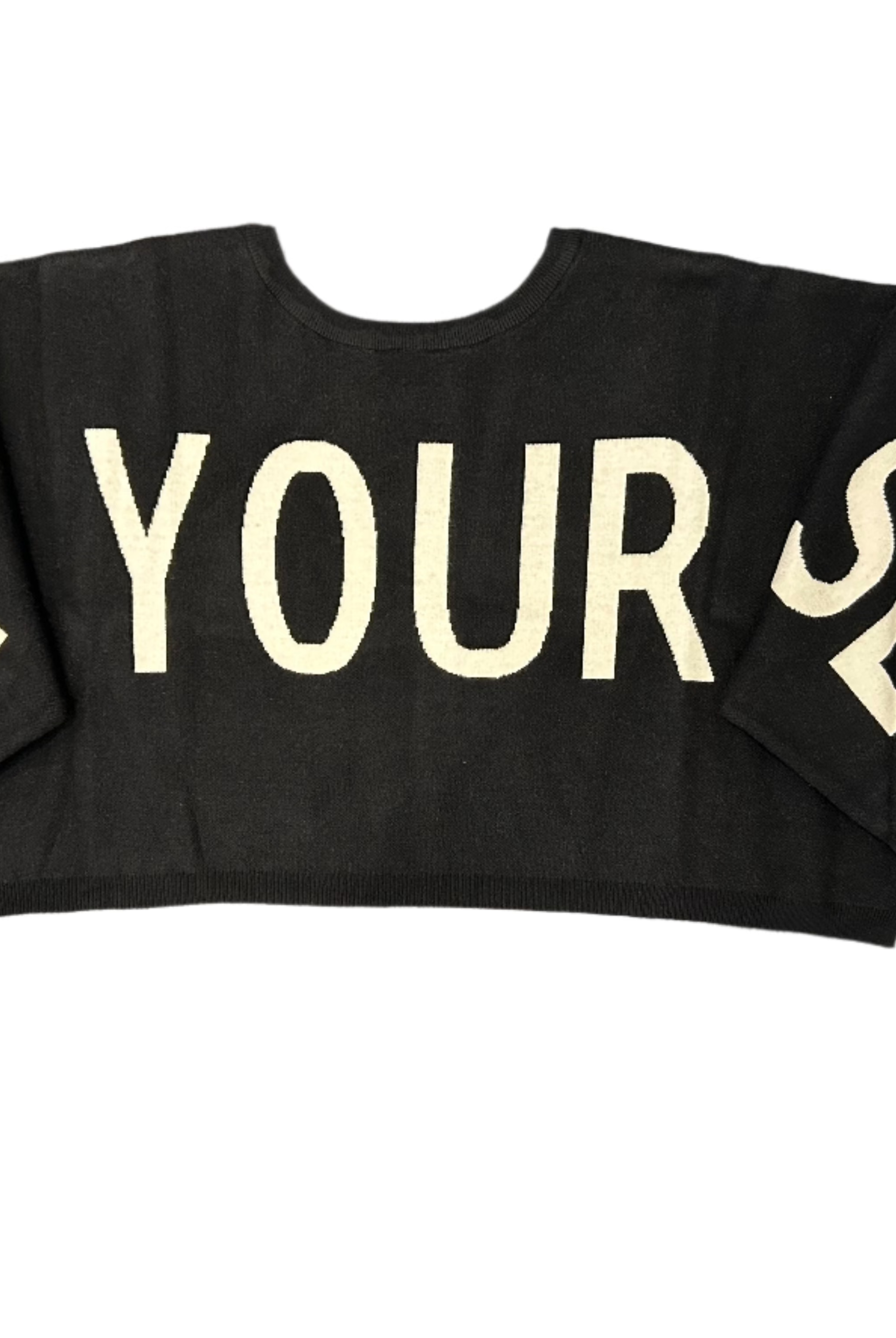 Be Your Self Cropped Sweater