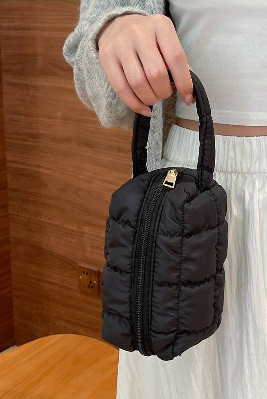 Quilted Makeup Tote