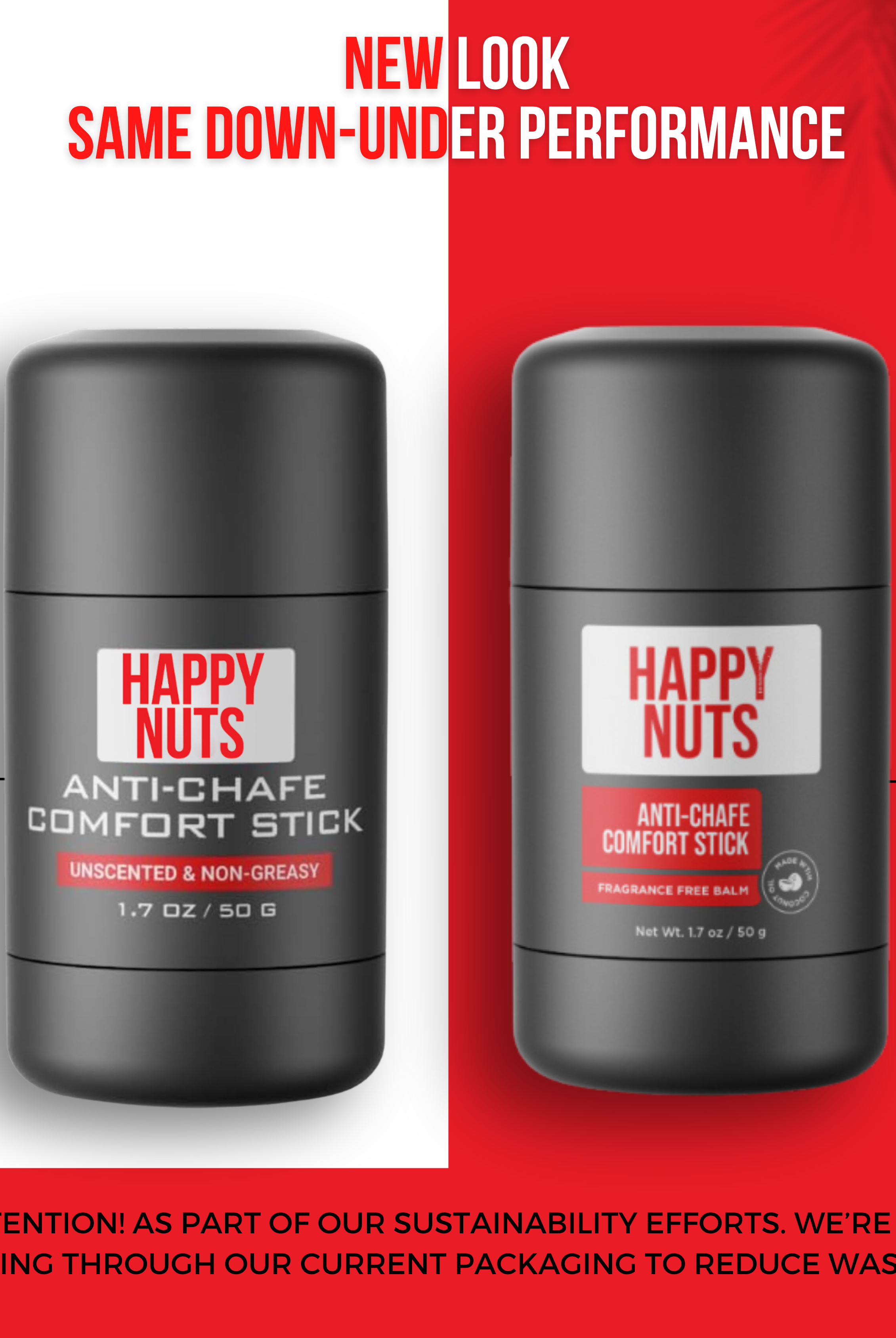 Happy Nuts Anti-Chafe Stick 1.7oz