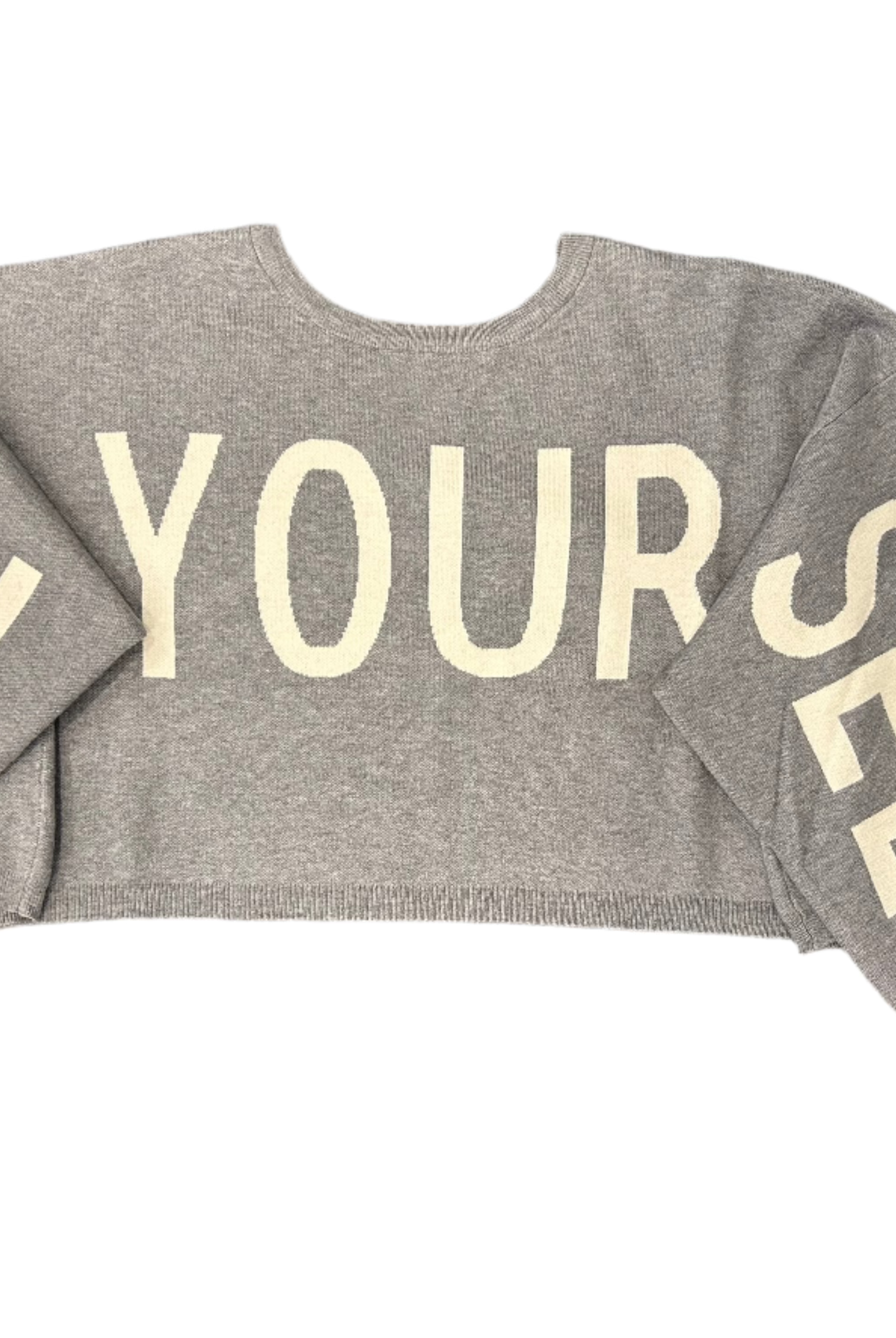 Be Your Self Cropped Sweater