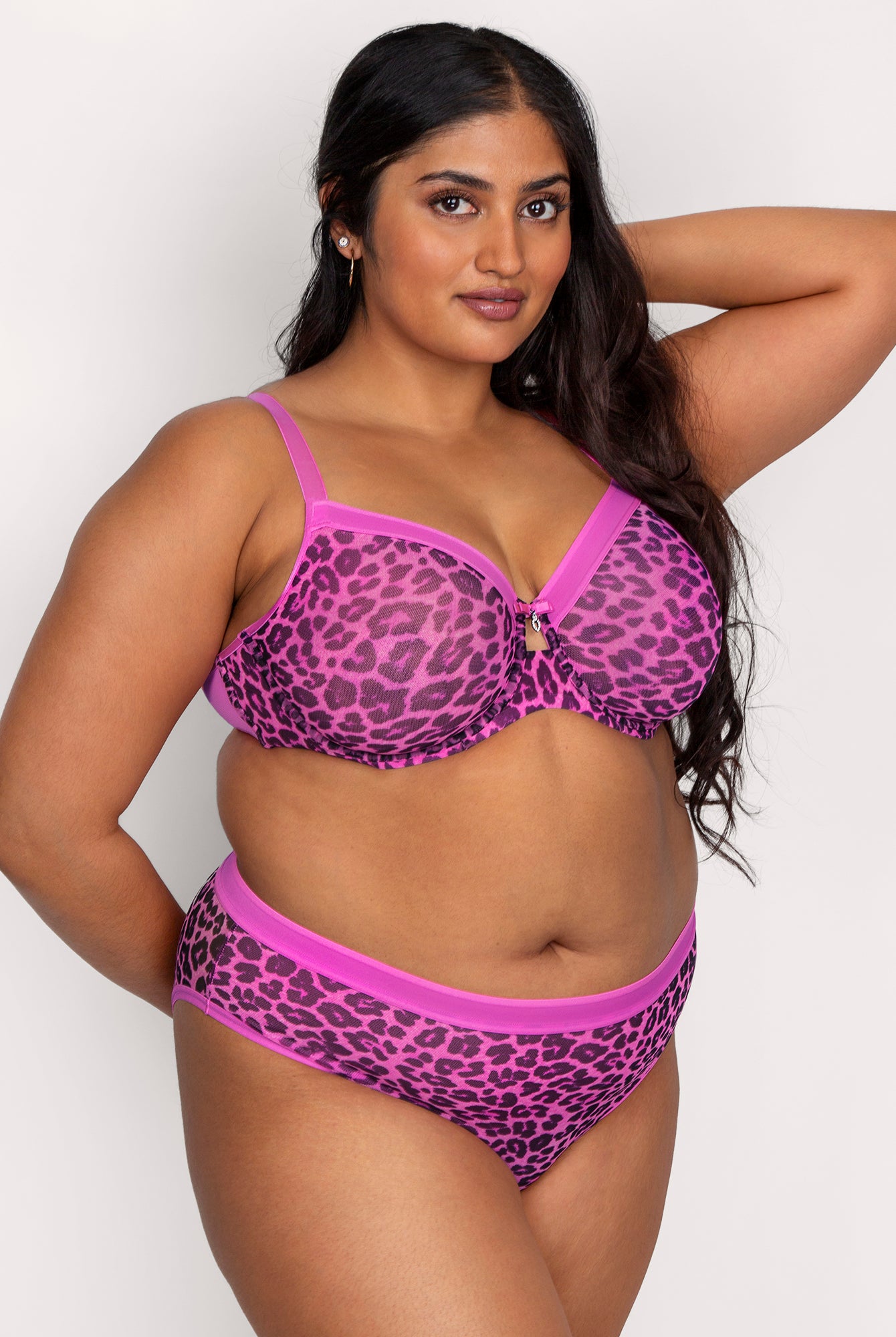 Racquel Unlined Mesh Full Coverage Underwire Bra