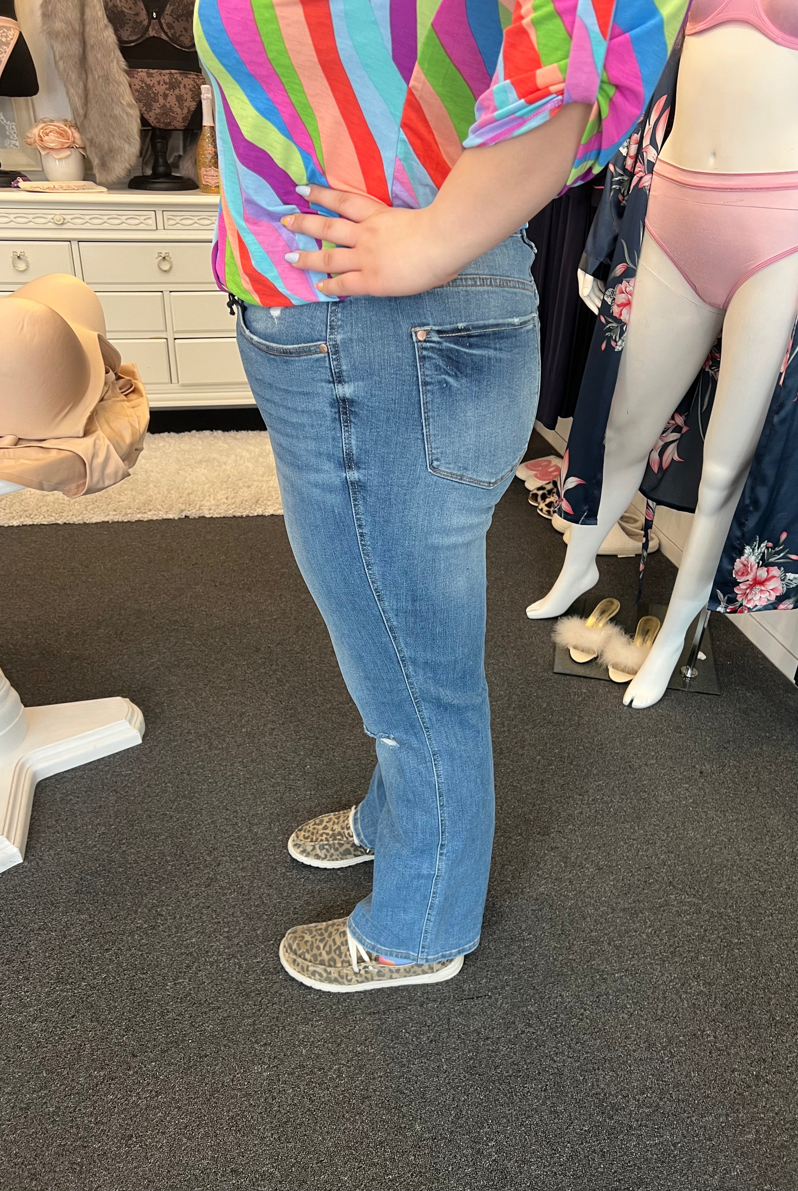 Tummy Control Destroyed Straight Judy Blue