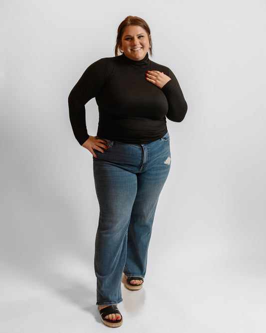 31" Zenana HW Straight Leg Denim