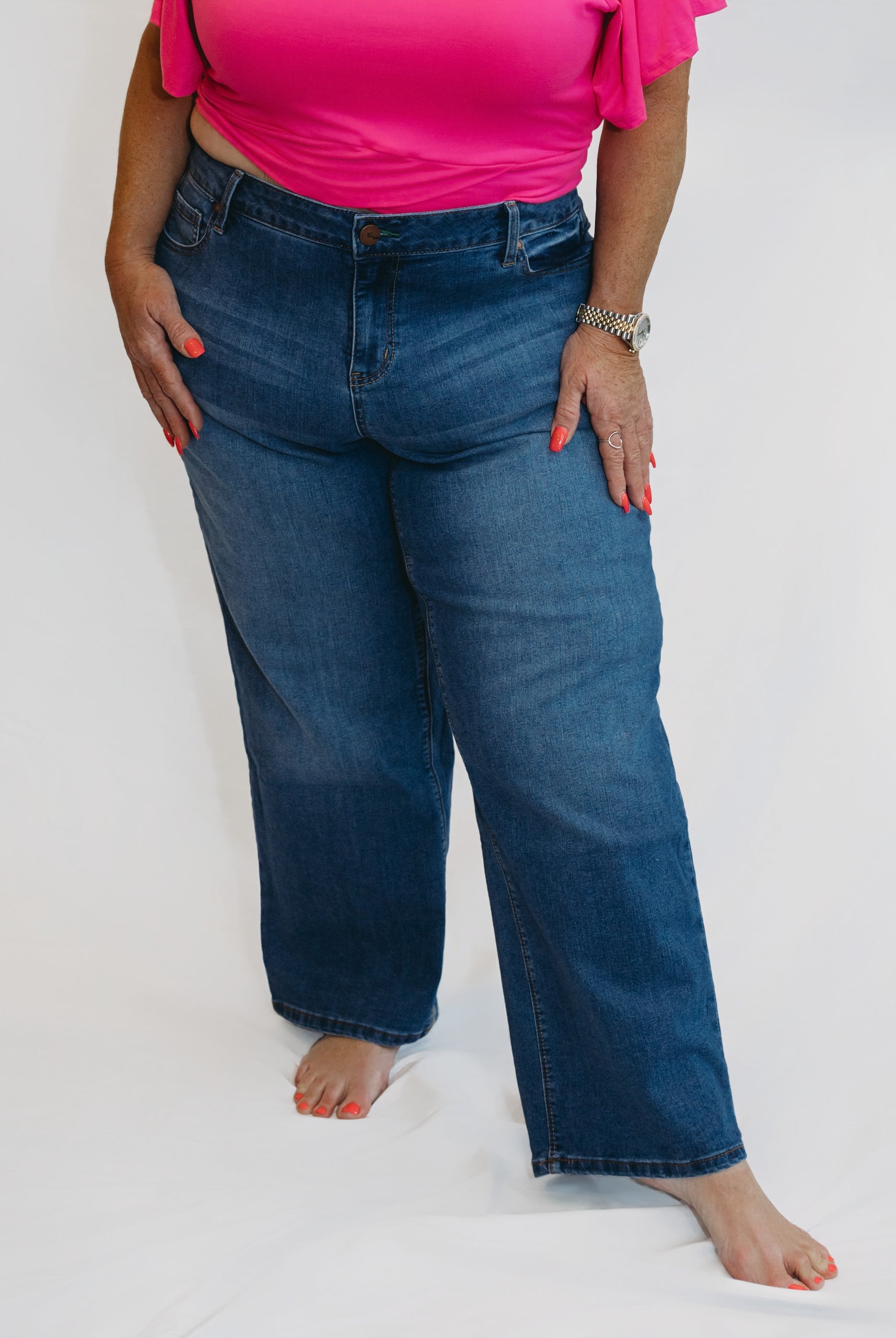 29" 1822 Slim Wide Leg in Charlie