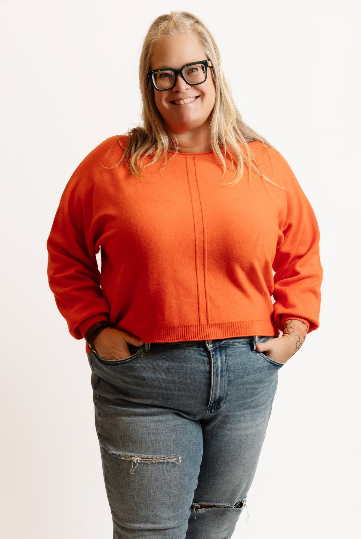 Front Seam Sweater