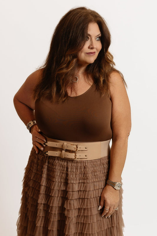 Cascade Tulle Mesh Skirt