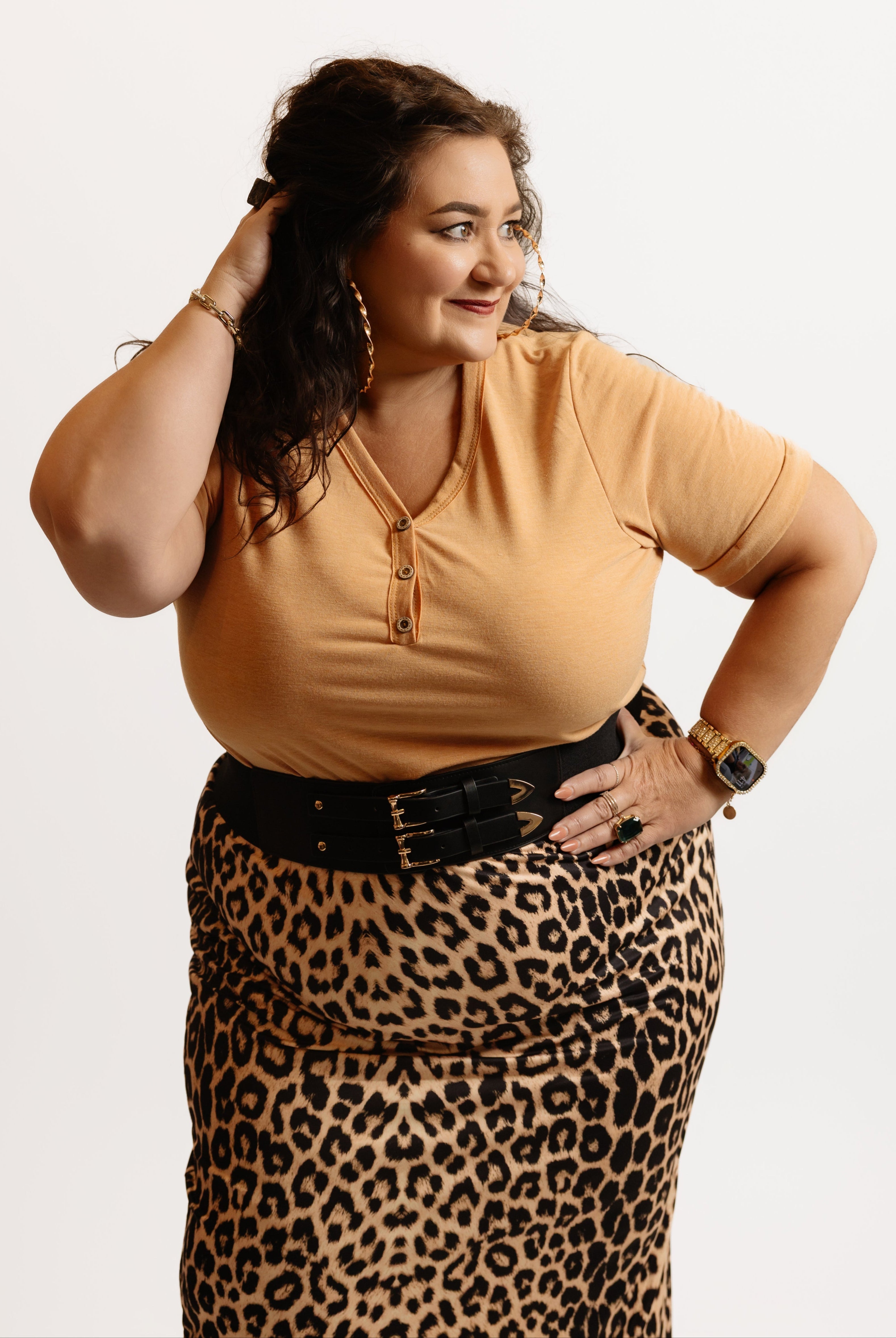 Leopard Pencil Skirt