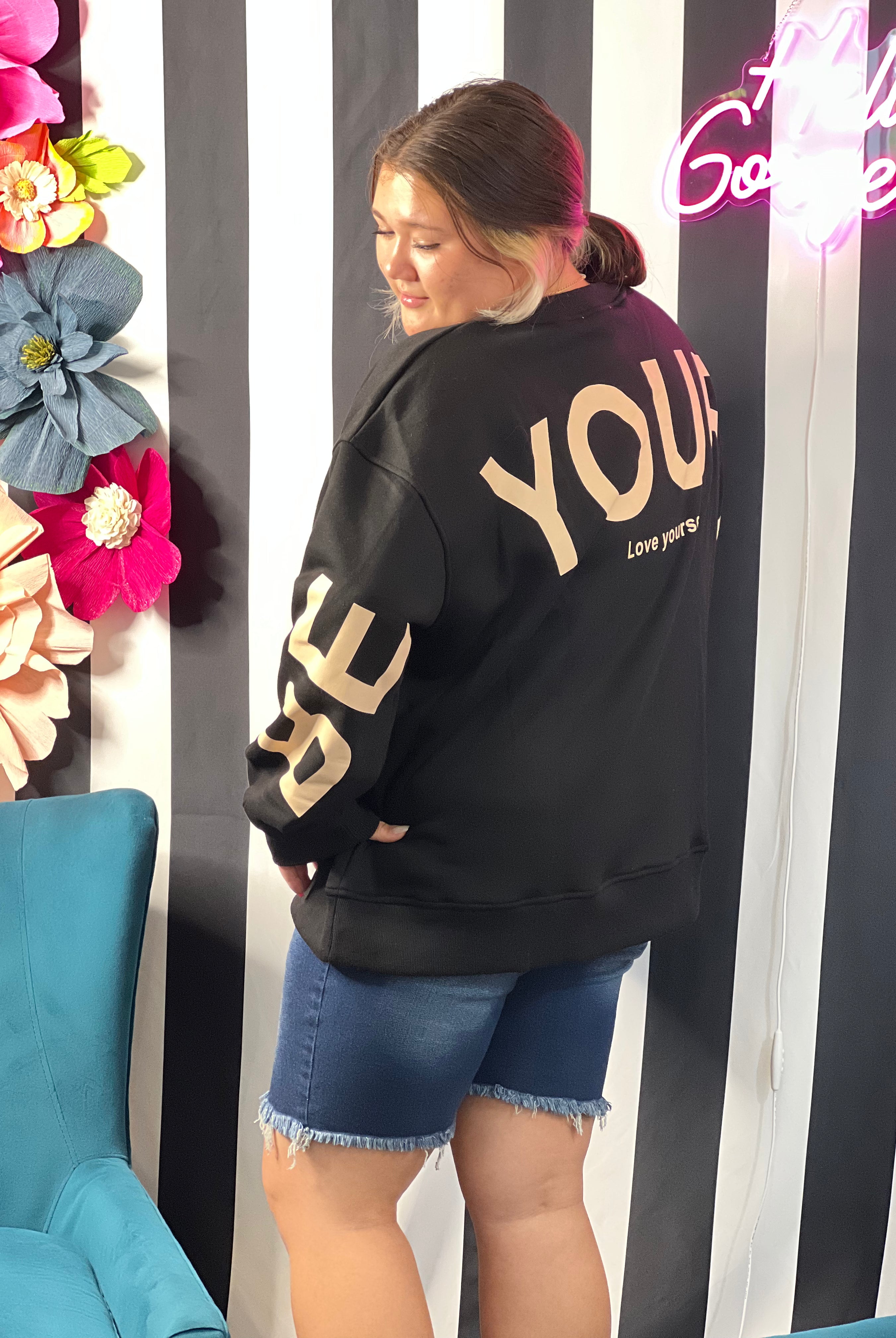 Be Your Self Graphic Pullover