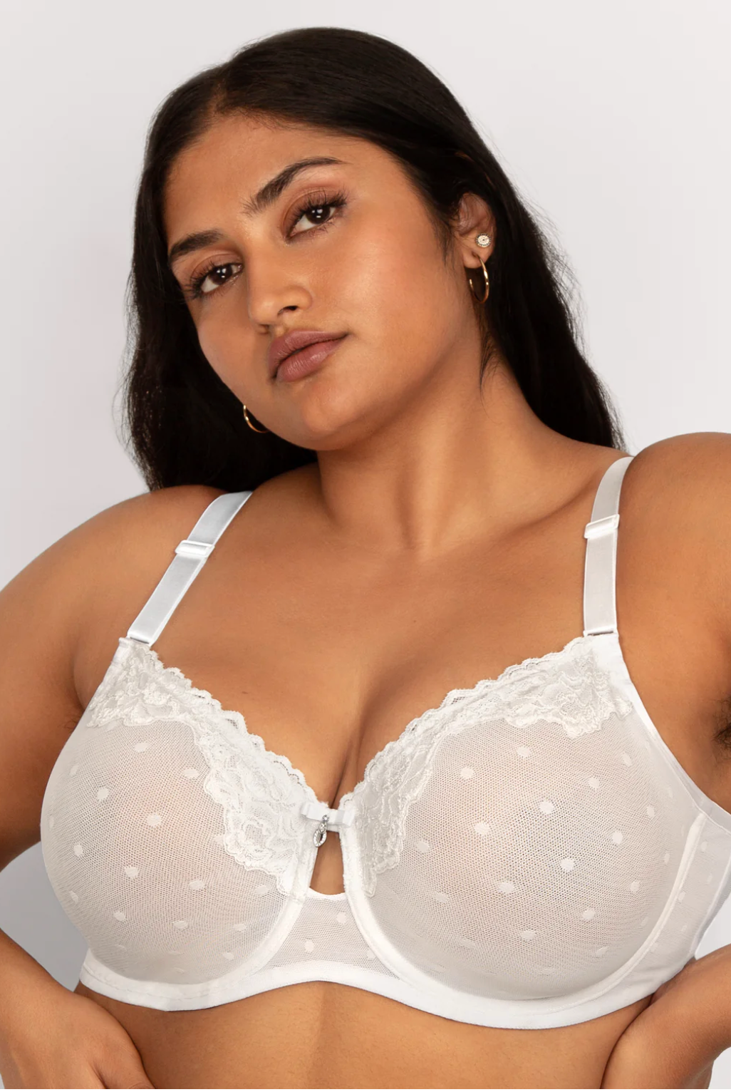 Heidi Unlined Mesh Full Coverage Underwire Bra