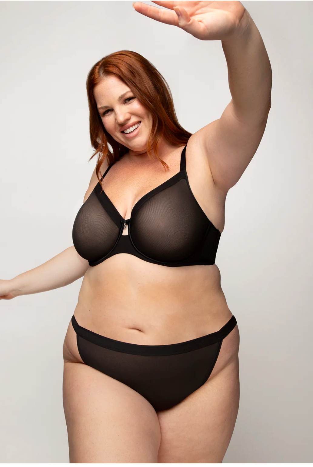 Morticia Unlined Mesh Full Coverage Underwire Bra