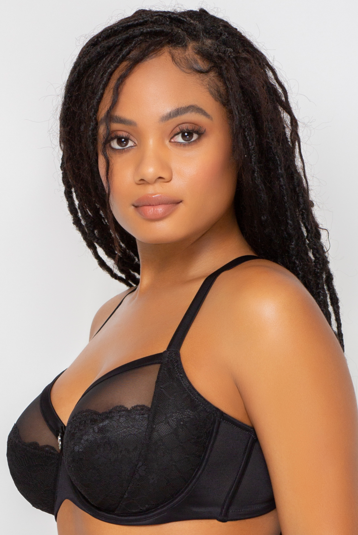 Dita Unlined Lace Mesh Underwire Bra