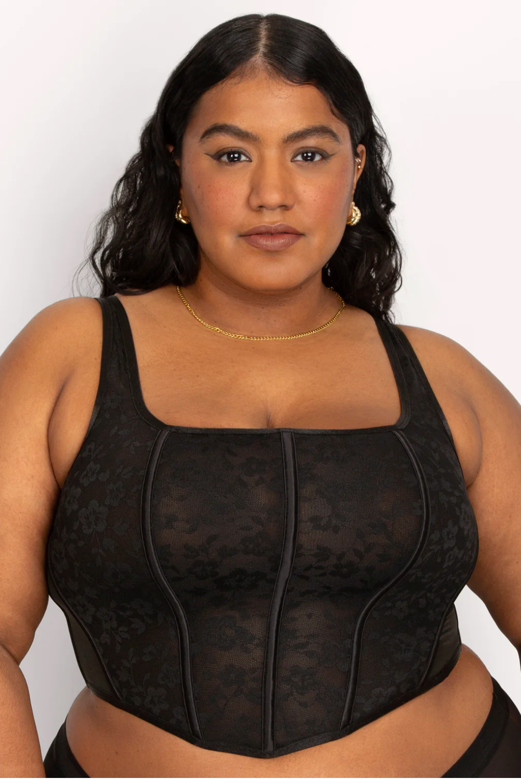 Tess No-Show Lace Bustier Bra