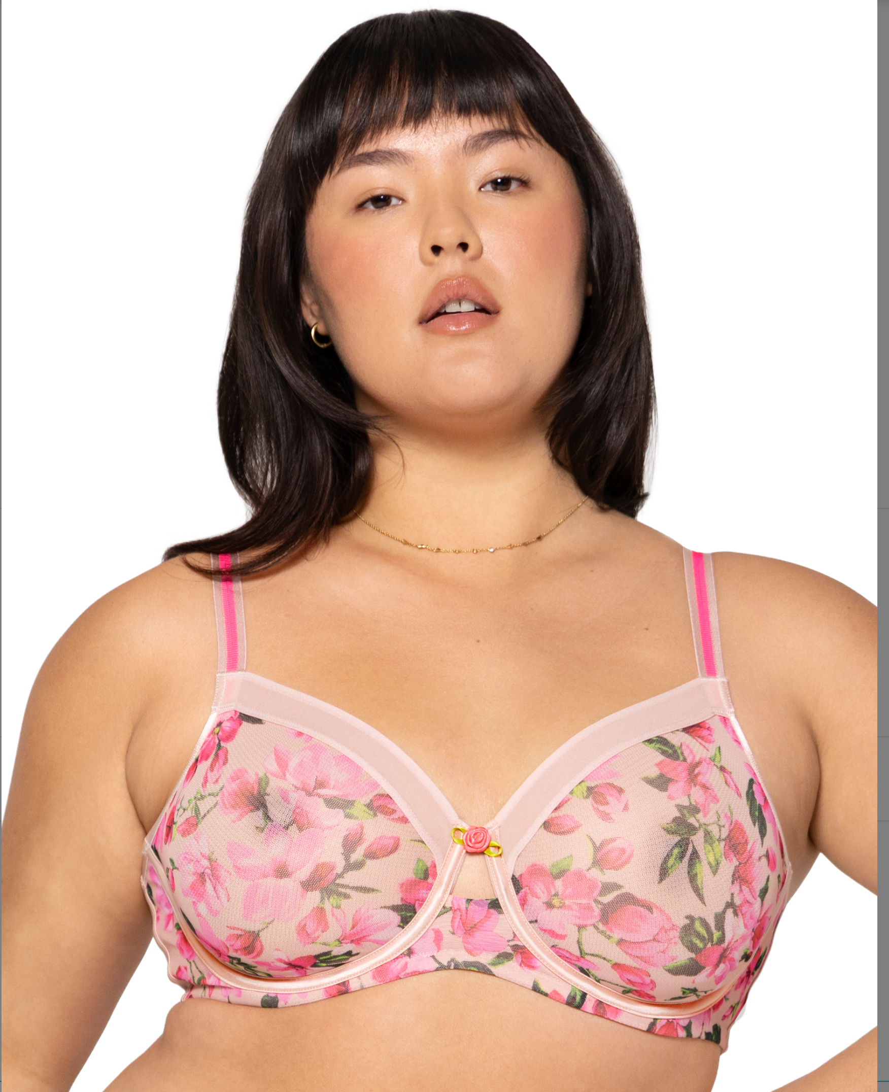 Divine Unlined Mesh Full Coverage Underwire Bra