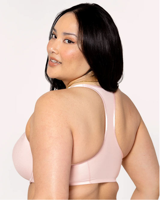 Katie Mesh Front-Close Racerback T-Shirt Bra