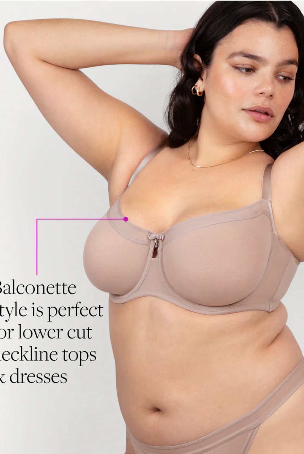 Lena Mesh Unlined Balconette Bra