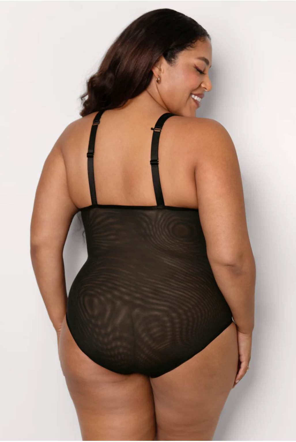 Emily Sheer Mesh J-Hook Bodysuit
