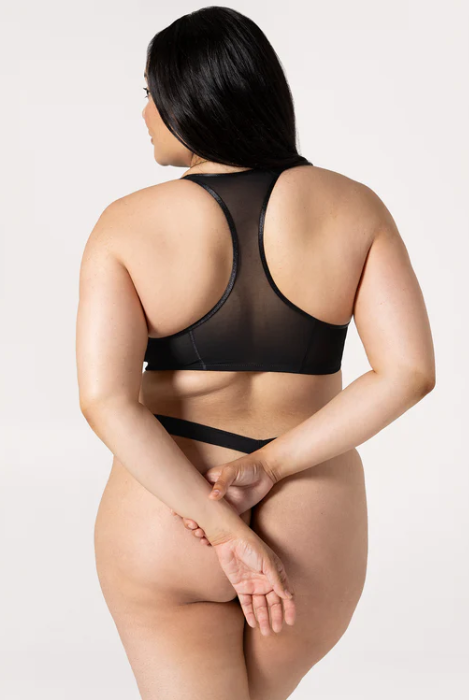 Selena Mesh Front-Close Racerback Unlined Bra